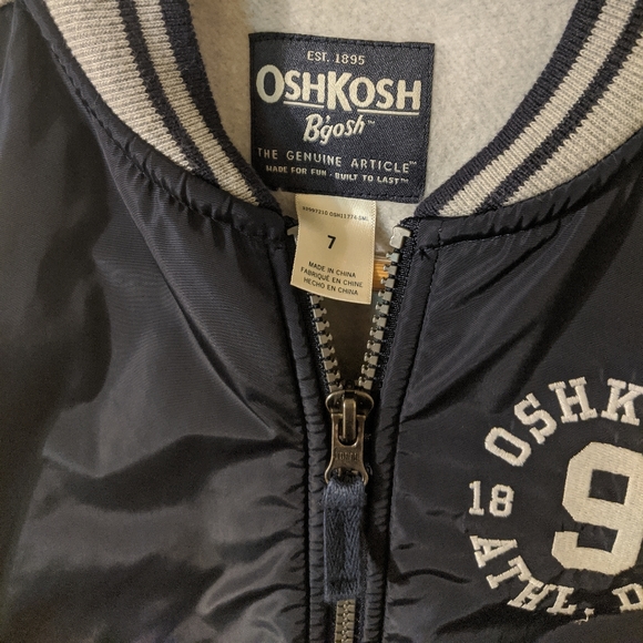 Osh Kosh B'Gosh size 7 kids Varsity jacket - Picture 4 of 6